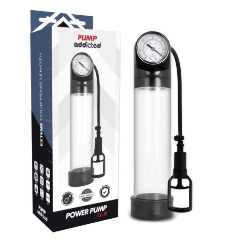 Pump Addicted RX9 Transparent - zaawansowana pompa prożniowa, 30 cm
