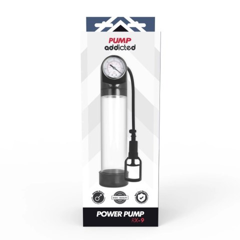 Pump Addicted RX9 Transparent - zaawansowana pompa prożniowa, 30 cm