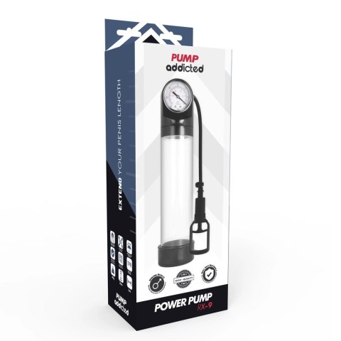 Pump Addicted RX9 Transparent - zaawansowana pompa prożniowa, 30 cm