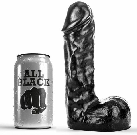 All Black Model 19 cm - Czarny elastyczny model anatomiczny PVC