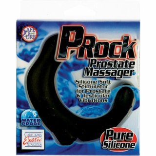 CalExotics P-Rock - silikonowy masażer stref intymnych 20 cm czarny