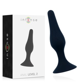 Intense Anal Level 2 Czarny 11,5 cm - Klasyczny model silikonowy