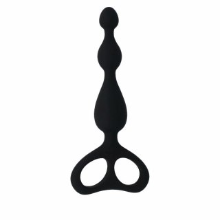 Intense Danti Czarny stymulator analny silikonowy 17,5 cm