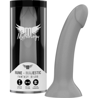 MYTHOLOGY Rune Majestic S - anatomiczny model silikonowy, srebrny, 15.5 cm