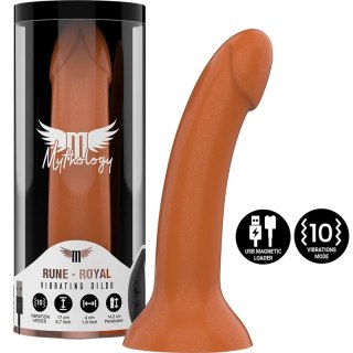 MYTHOLOGY Rune Royal M - Model silikonowy z wibracją, złoty, Watchme