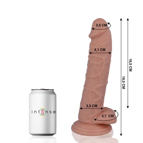 Mr Intense Model 15 - Anatomiczny model 19,5 cm z przyssawką, naturalny kolor