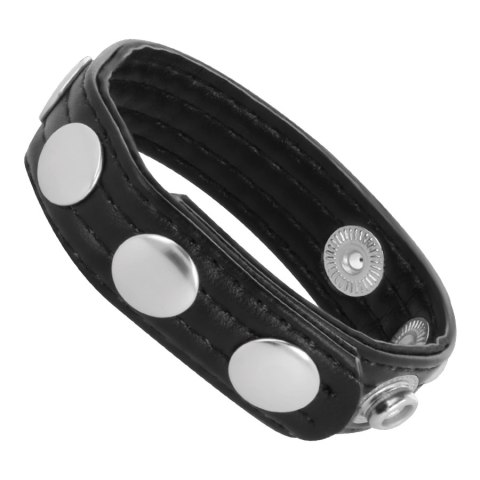 Darkness Leather Ring - Skorzany pierścień regulowany, uniwersalny