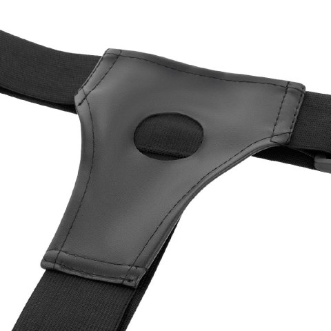 Harness Attraction Benny Hollow System z Wibratorem 15 cm beżowy