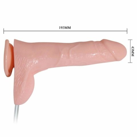 Baile Model Wibrujący z Funkcją Wytrysku Wodnego, Naturalny, TPR, 21 cm