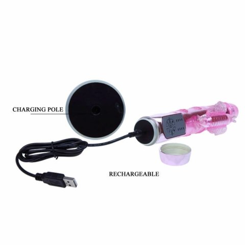 Baile Rabbit Butterfly - wielofunkcyjny model z podwojnym systemem obrotu i pulsacji USB