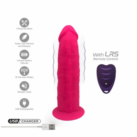 Silexd Model 2 Pink 17 cm - anatomiczny system wibracji z pilotem