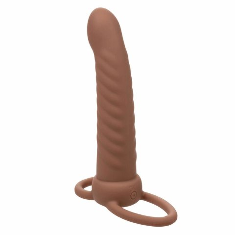 CalExotics Maxx Ribbed Dual System 10 Trybow Wibracji Brązowy
