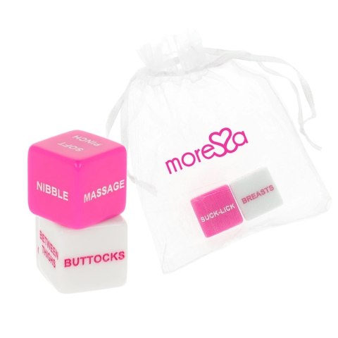 Moressa English Dice Game - Zestaw Akcji i Lokalizacji, z Etui, 2 cm