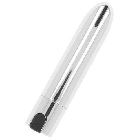 OHMAMA Srebrny Model Wibrujący 9,5 cm USB - 10 Trybow Pracy