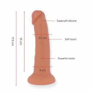 ONINDER Bogota Mini Wibrator 9 Trybow Silikonowy 17,5 cm Naturalny APP