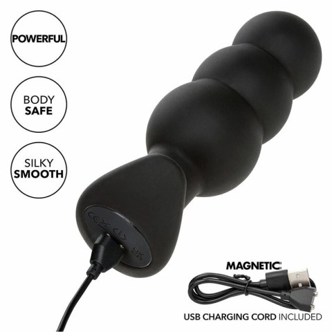 CalExotics Rock Bottom Beaded czarna sonda analna 10 trybow silikon USB