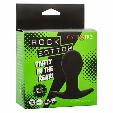CalExotics Rock Bottom Pop Probe silikonowy, 10 trybow wibracji, czarny