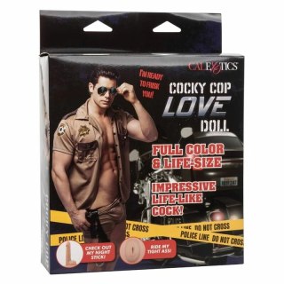 CalExotics Zaduha Model Cop - Lalka intymna męska, nadmuchiwana, 2 otwory