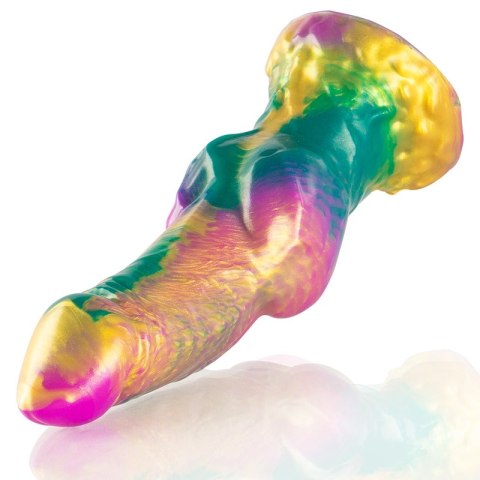 EPIC IRIS model silikonowy tęczowy z ozdobną podstawą 22,5 cm