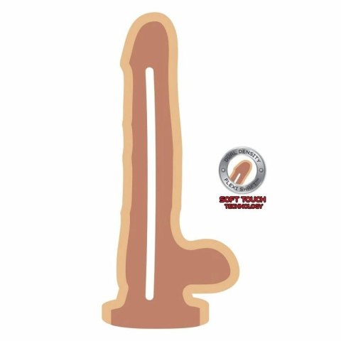 Get Real Double Density 18 cm - Model anatomiczny z przyssawką, beżowy