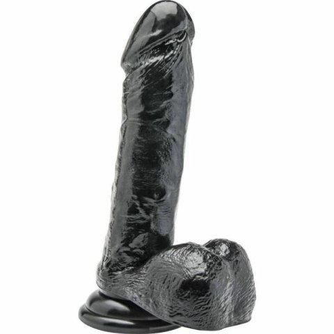Get Real model 18 cm czarny - anatomiczny model z kulkami PVC