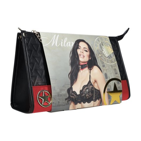 Ouch! Milan Collection Zestaw Akcesoriow z Torbą Black/Red