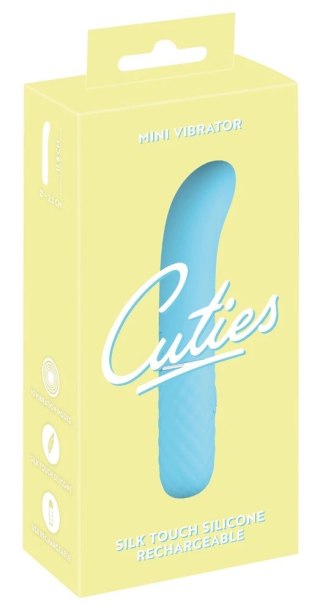Cuties Mini Vibrator 5. Gen Blue - kompaktowy model silikonowy 11,8 cm