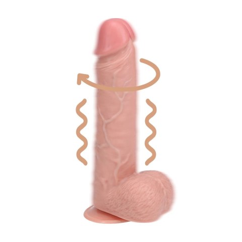 RealRock Model 8 Wibrujący Anatomiczny System z Przyssawką Tan 20,5 cm