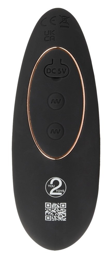 You2Toys Intense RC Plug Prostaty 7 Trybow Silikon Czarny Pilot