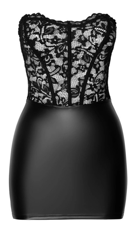 Noir Libido Mini Sukienka Czarna z Koronką Rozkloszowana S