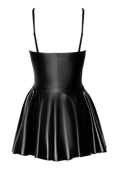 Noir Libido Sukienka Mini Czarna Matowa, Regulowane Ramiączka, Rozmiar M