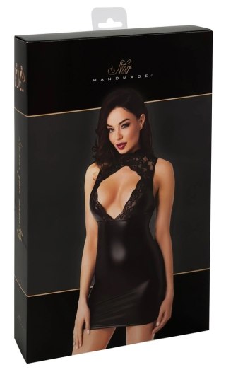 Noir Mini Sukienka Bez Rękawow Czarna S Koronka Powerwet Look