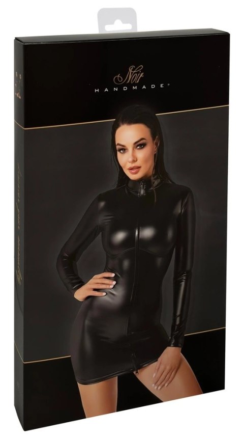 Noir Orgia Chimera Czarna Sukienka Mini L Długi Rękaw Powerwetlook