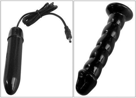Fetish Fantasy Body Dock Pro - System pchający z pilotem, czarny