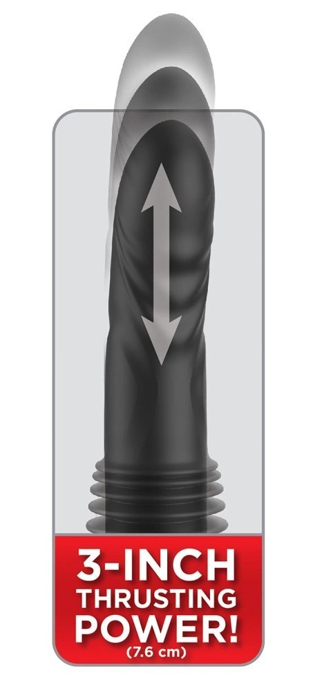 Pipedream FFS Ultimate Silicone Thruster - system ruchomy, silikonowy, czarny