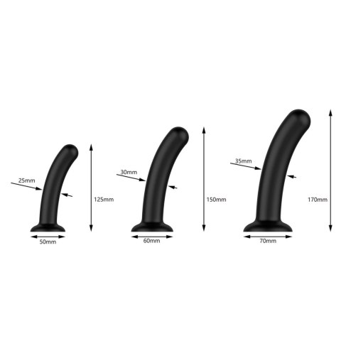 Nexus Dilating Set S/M/L - Zestaw silikonowych modeli z przyssawkami