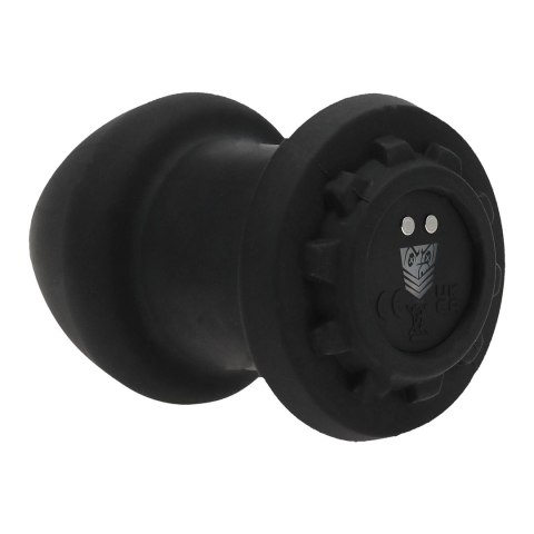 Doc Johnson Robo Rimmer X - Wibrujący Plug z Funkcją Rotacji, Czarny