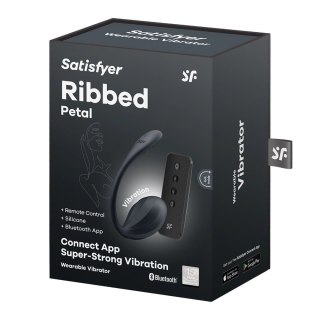 Satisfyer Ribbed Petal Connect - bezprzewodowy model dla par, wodoodporny