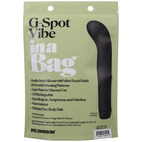 Doc Johnson Silikonowy Model G-Spot Czarny 10-Funkcyjny USB