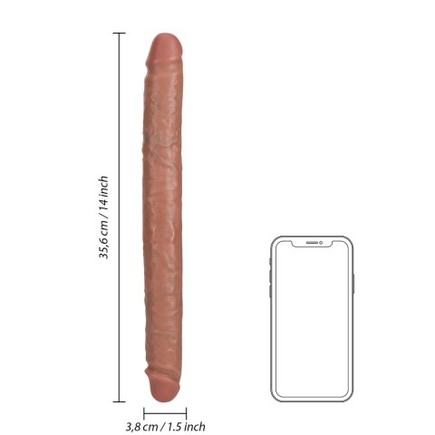 RealRock Model Dwustronny 35,6 cm - Elastyczny Akcesorium Intymny