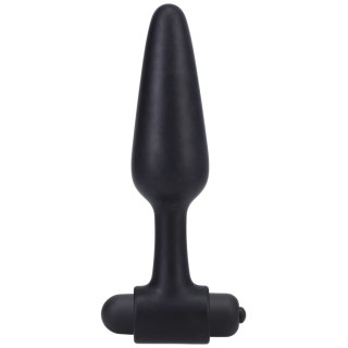 Doc Johnson Plug wibrujący silikonowy 12 cm 10 trybow czarny