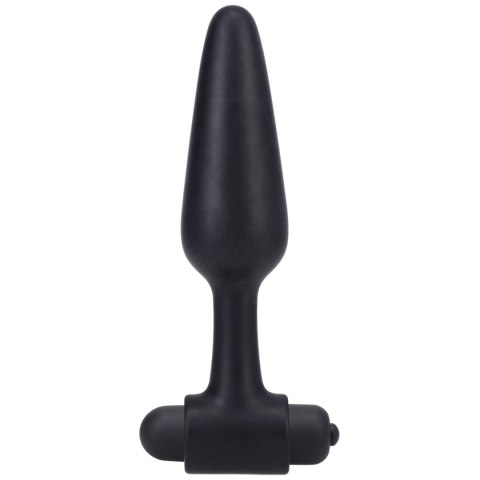 Doc Johnson Plug wibrujący silikonowy 12 cm 10 trybow czarny