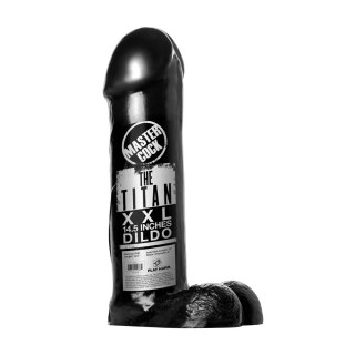 XR Brands Titan Black model 14,5 cm czarny - anatomiczna forma PVC