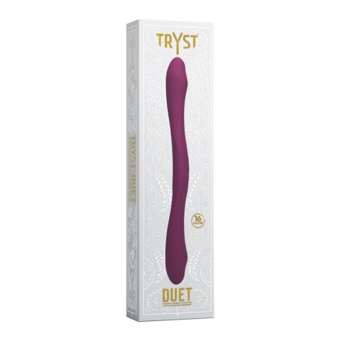 Doc Johnson TRYST Duet silikonowy model z podwojnym silnikiem USB