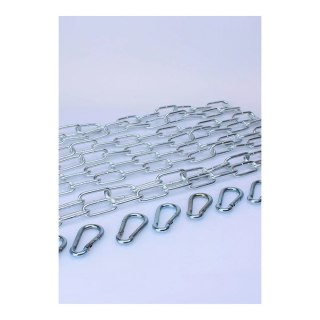 Mr. Sling Solid Chain Set 4x110cm + 8 Stalowych Karabińczykow Chrom