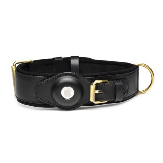 XR Brands Collar With Tracking System skorzana regulowana czarna