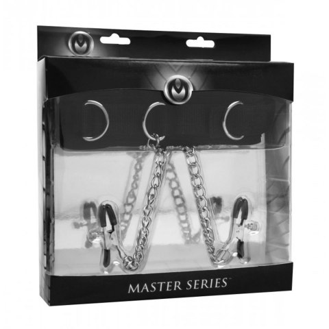 XR Brands Master Series kołnierz z systemem łańcuchow i zaciskami