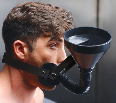 XR Brands Model Funnel Gag - System z lejkiem do ust, regulowany