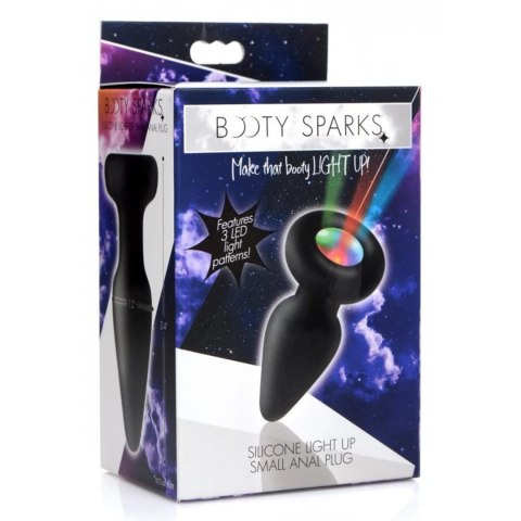 XR Brands Plug silikonowy z podświetleniem LED mały