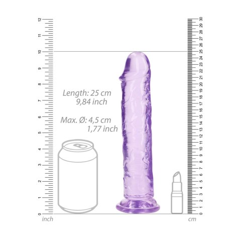 RealRock Crystal Clear 23 cm - Model anatomiczny z przyssawką